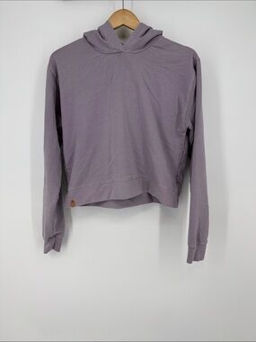 Tentree Lavender Cropped Hoodie Size Medium